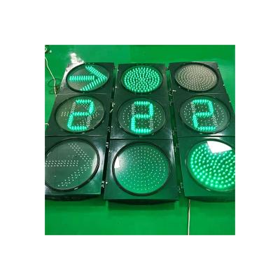 China Transportation hub sale traffic light production LED300mm arrow / full page + countdown combination traffic lights for sale