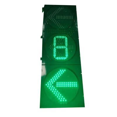 China Transportation Hub 303 Monochromatic 8 Arrow Countdown Combination Single Traffic Lights for sale