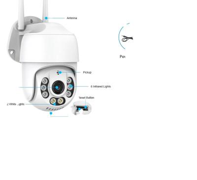 China Human Motion Tracking 5G WIFI IP66 Outdoor Waterproof HD Smart Network Camera With 2MP PTZ CCTV APP Connection Camera Surveillance for sale