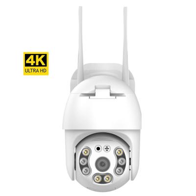 China Waterproof 4K 8MP IP66 Human Motion Tracking Human Shape Detect Alarm WIFI PTZ 8X Digital Outdoor Zoom IP66 CCTV Camera for sale