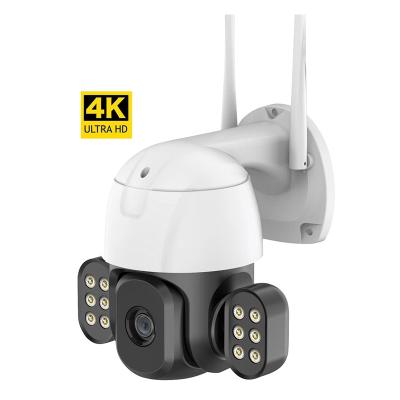 China Waterproof 4K 8MP IP66 Human Motion Tracking Human Shape Detect Alarm WIFI PTZ 8X Digital Outdoor Zoom IP66 CCTV Camera for sale