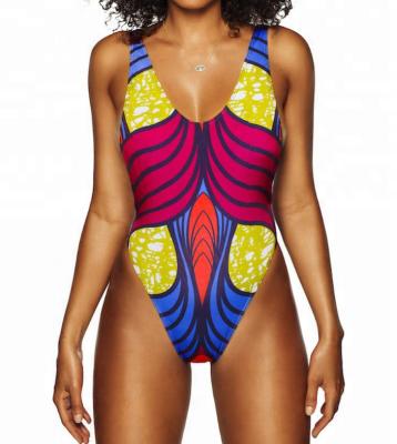 China Breathable African Print One Piece Swimsuit For Women 2020 for sale