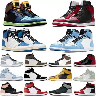 China Brand js1 high quality walking men's running shoes 1s basketball sneakers cushioning running style sports trainers for sale