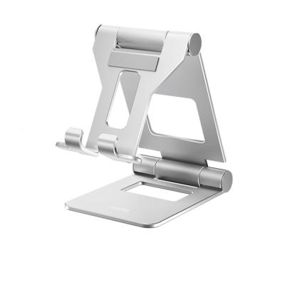 China High Quality Alloy Licheers Universal Aluminum Folding Tablet Stand Adjustable Kickstand Tablet Holder Desktop Foldable Dual Tablet Stand for sale