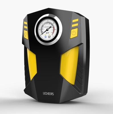 China With Licheers Car Accessories Indicator 12V Light Instant Electric Air Compressor Pump For Cars Portable Tire Inflator for sale