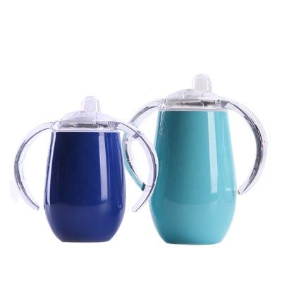 China Best Sustainable Sport 9oz Double Wall Sublimation Stainless Steel Vacuum Coffee Mug Sports Kids Sippy Cup Tumbler for sale