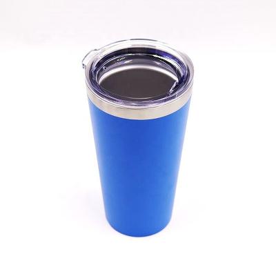 China Durable 16oz 24oz Stainless Steel Vacuum Insulated Double Wall Beer Car Tumblers Mugs Custom Thermos With Straw for sale