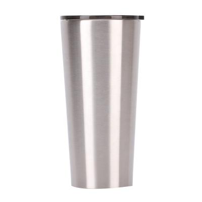 China Drinkware Viable Thermoses 16oz 24oz Custom Stainless Steel Tumblers Double Wall Insulation Tapered Tumbler With Lids for sale