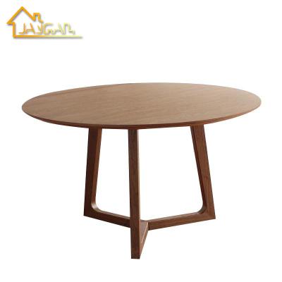 China K/D Simple Design Wooden Dining Room Furniture Small Round Dining Table Set For 2 Persons for sale