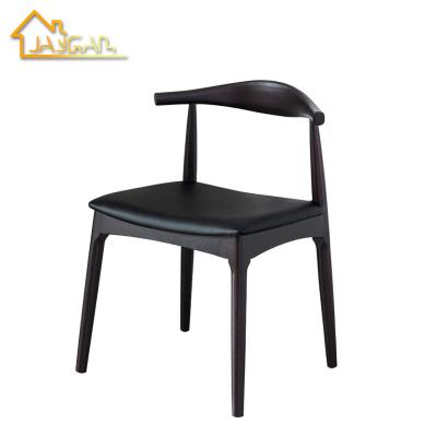 China Customized color factories chairs direct sale solid wood ch20 elbow dining chair black upholstered dining room chairs for sale