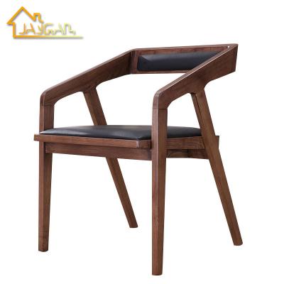 China Customized Color Coffee Wood Chair Designs Restaurant Dining Room Sets Dark Walnut Dining Chairs for sale