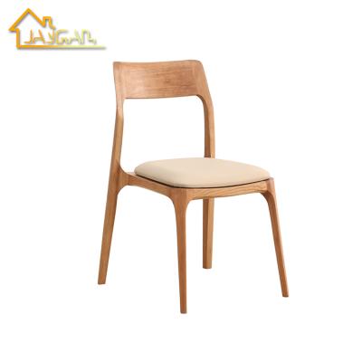 China Customized High End Color Timber Commercial Restaurant Chairs Modern Oak Dining Chair For Saudi Arabia Market for sale