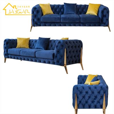 China Modular Luxury Furniture Contemporary Living Room Corner Couch Set Of 3 Piece Sectional Sofa Fabric Sofas for sale