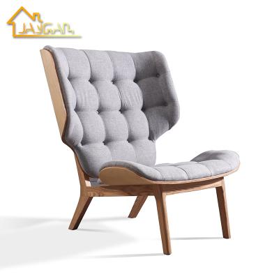 China Color Can Be Chose Modern Wood Fabric Seat Comfortable Sofa Leisure Lounge Chairs For Bedroom Gigantic Cozy Lounge Chair for sale