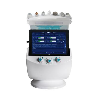 China 25KHZ 7 Handles Smart Ice Blue Hydrafacial Machine Skin Analyzer CE for sale