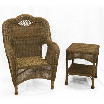 China Hot Sale Rattan Armchair Sofa Patio Garden Furniture Outdoor Garden Chair Stock à venda