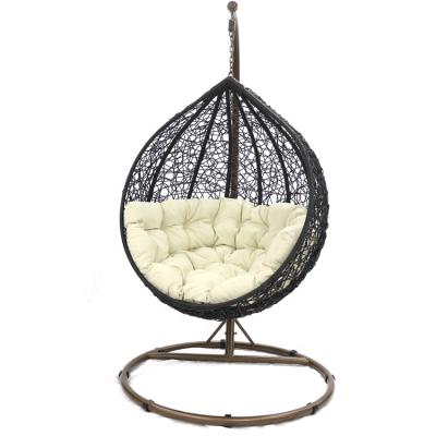 China Outdoor Furniture Indoor Outdoor Wicker Metal Rattan Wicker FurnitureStandalone PE Egg Chair Hammock Swing Chair Gardern Furniture for sale