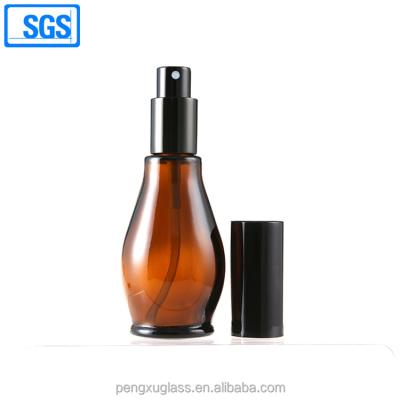 China Personal Care 50ml Glass Essential Oil Spray Bottles With Atomizer Lotion Pump For Oil Perfume for sale