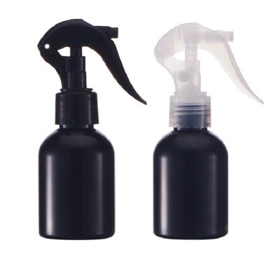 China BEAUTY PACKAGING 100ml Transparent Black Trigger Sprayer Plastic Continuous Mist Spray Bottle For Hair for sale