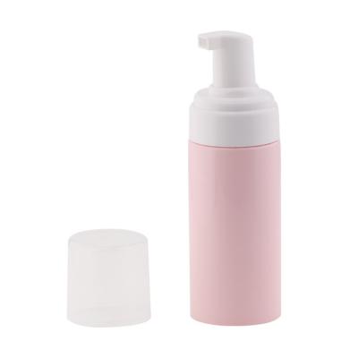 China Plastic Bottle Cosmetics Foam Pink Separate Foaming Bottles 100ml 120ml 150ml PET Bottles Cleansing Foam Bottles for sale