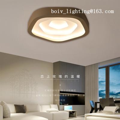 China Indoor Iron  Acrylic LED Ceiling Mount Light  For Living Room Gold Black Color for sale