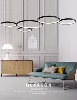 China Aluminum lamp body simple, warm, two color, fantastic concept Chandelier for sale