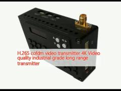 H.265 cofdm video transmitter 4K Video quality industrial grade long range transmitter