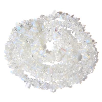 China Polishing Natural Irregular White Opal Chips Loose Spacer Beads For Jewelry Making DIY Bracelet for sale