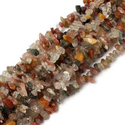 China Mixed Polishing Beads Chips Stone Beads For Jewelry Natural Color Rutilated Quartz Freeform Making DIY Trinket for sale