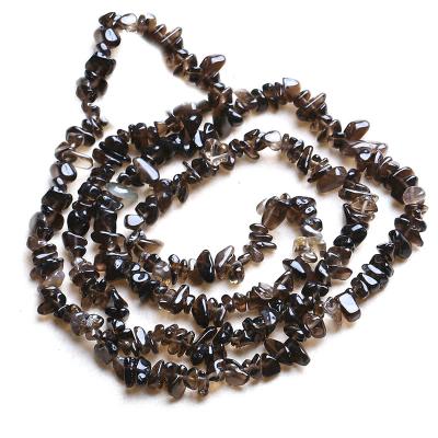 China Polishing Smoky Quartz Beads Natural Chips Stone Beads For Jewelry Freeform Making DIY Bead Trinket Bracelets for sale