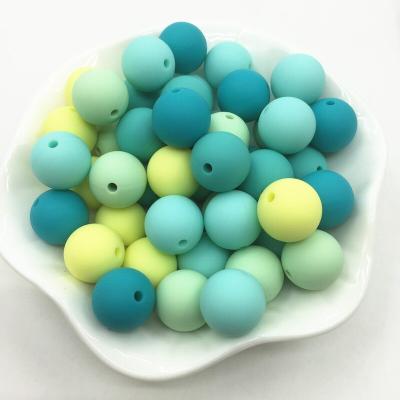 China Jewelry Crafts 2022 New 100pcs 12mm Food Grade Silicone Bead For Christmas for sale