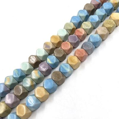 China Wholesale Unique Stone 6x6mm Anion Oxide Faceted Cube Beads Stones For Jewelry Making for sale