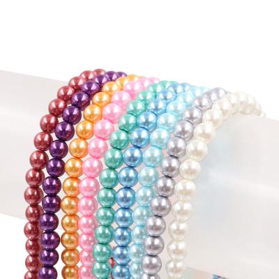 China China Crystal Glass Pearl Imitation Pearl Beads Bulk Rondelle Wholesale Crystal Glass Beads For DIY Jewelry Accessories for sale