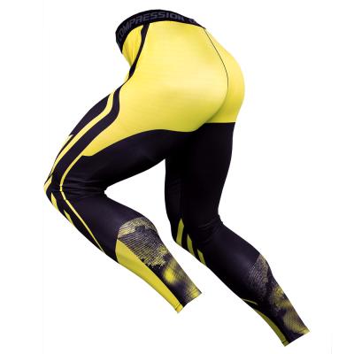 China Men's Breathable Gaiters Fitness Sports Wear Clothing Sport Tight Fitness Safety for sale