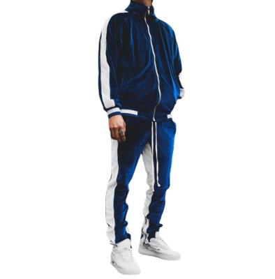 China 2021 Men's Sportswear Tracksuit Outdoor Stretch Breathable Loose Winter New Running Tracksuit Warm Fitness Suit for sale