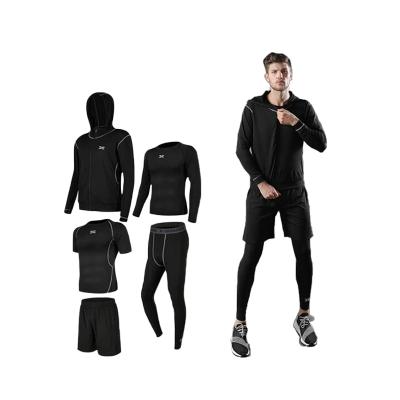 China Breathable Male Tracksuit Compression Fits Fitness Gym Jogging Breathable Training Clothes For Men for sale