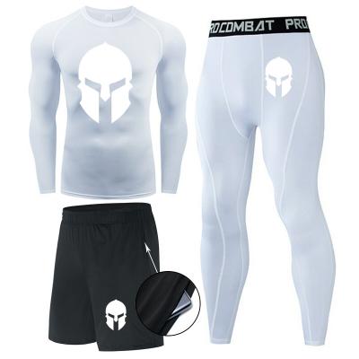 China Breathable Male Fitness Sportswear Legging Thermal Compression Underwear Men Gym Set for sale