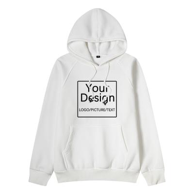 China High Quality Viable Custom White Fleece Pullover Custom Hoodie 100% Polyester Red Blue White Sweatshirt for sale