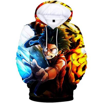 China Sustainable Men Winter Keep Warm Pullover Custom Made 3D Printed Oversized Hoodie Anime for sale