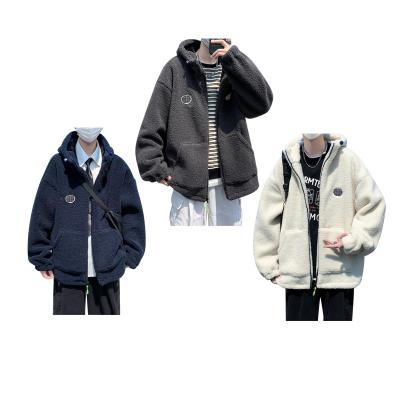 China Autumn Winter New Lamb Hair Sustainable Zipper Coat Keep Warm Sweater Jacket Men for sale