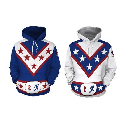 China Viable Custom Made Masculine Oversized Sweater Eve l KNIEVEL The Same Graphic Hoodies For Men for sale