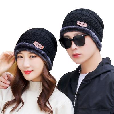 China High Quality Men Women Plush Warmth Winter Hat Waterproof Knitted Beanie Hats for sale