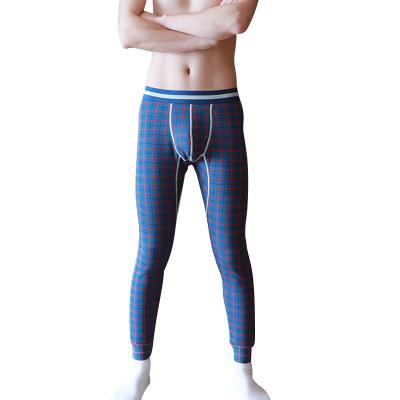 China 2021 New Style Polyester Plaid Breathable Pants Custom Men's Thermal Thermal Underwear for sale