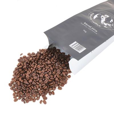 China Moisture Proof Durable Using Cheap Colorful Zipper Food Packaging Plastic Flat Bottom Coffee Bag for sale