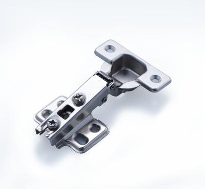 China Slide On Wholesaleable Contemporary Sturdy Nickel Plated Iron One Way Hinge Four Holes for sale