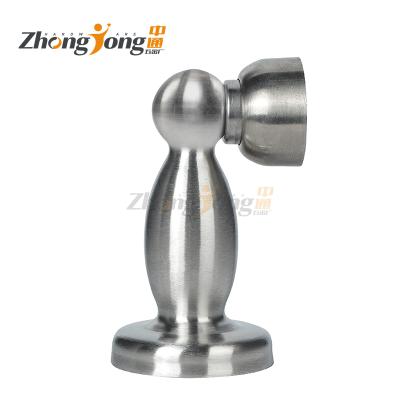 China Factory direct sales modern dust magnetic door stopper wall protector stainless steel bottom stoppers bracket draft strong magnetism for sale