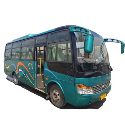 China Used Yutong Bus ZK6752 24 Seats Diesel Bus For Sale Original LHD Yuchai Engine Transmission Driver Type Steering 4 - 6L for sale