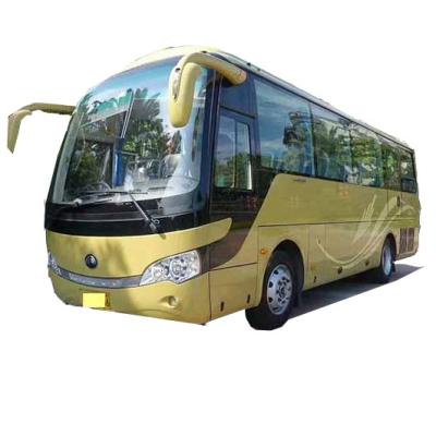 China Used Yutong Bus ZK6908 39 Seats Diesel Bus For Sale Yuchai Engine Gold Color Mint Color LHD Driver Steering > 8L for sale