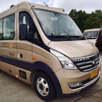 China 2018 Year 14 Diesel Used Seats YUTONG Mini Bus With Air Conditioner No Accidents < 4L for sale