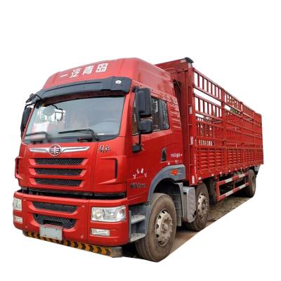 China China FAW 336HP 25 Ton 12 Wheels Used Cargo Truck Lorry Trucks For Sale 12190*2520*3985mm for sale